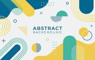 Abstract Flat Geometric Shape Background vector