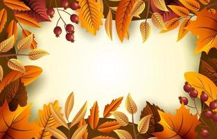 Autumn Floral Background vector