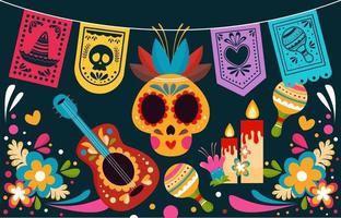 Day of the Dead Background vector