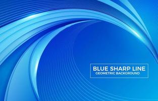 Modern Futuristic Blue Line Shaped Background vector