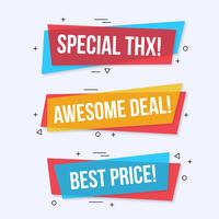 Special offer labels and banners vector