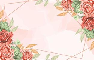 Spring Flower Frame Background vector