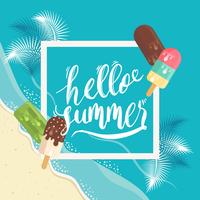 Summer Popsicles vector