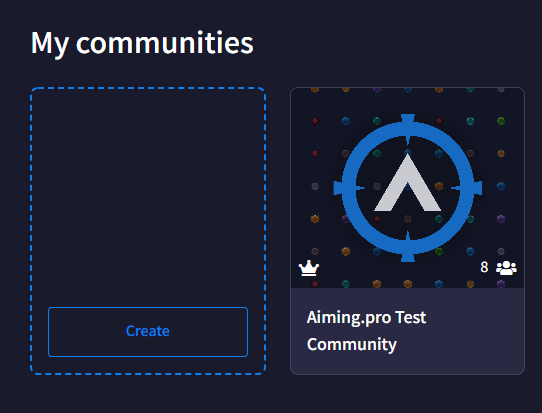 Create Aim Trainer Community